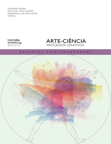 Arte-ciência: processos criativos de Evandro Fiorin, capa do livro