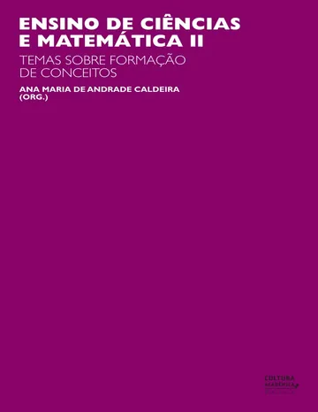 Ensino de ciências e matemática II: a formação de conceitos de Ana Maria de Andrade Caldeira, capa do livro