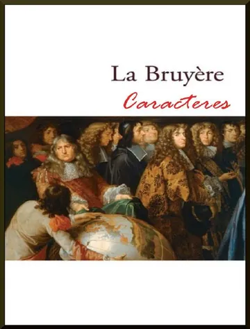 Caracteres de Jean de La Bruyère, capa do livro