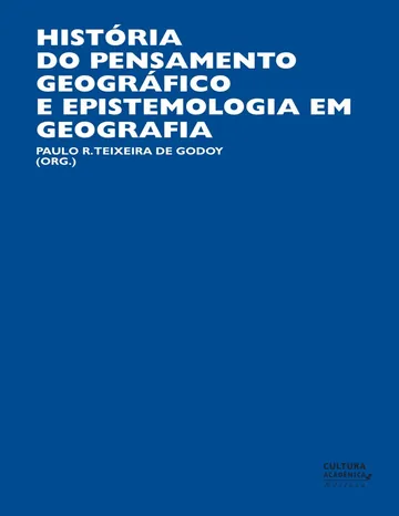 História do pensamento geográfico e epistemologia em Geografia de Paulo R. Teixeira de Godoy, capa do livro