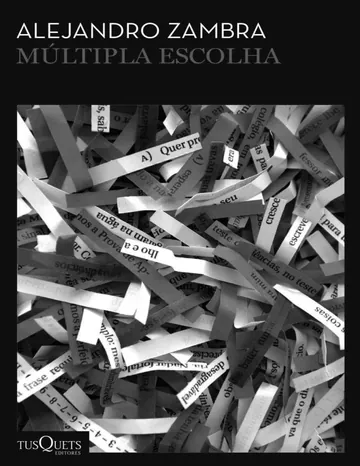 Múltipla Escolha de Alejandro Zambra, capa do livro