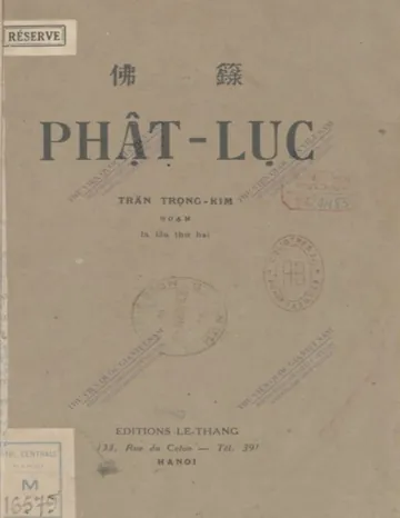 Phật Lục - Trần Trọng Kim