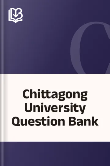 Chittagong University Question Bank, বইয়ের প্রচ্ছদ