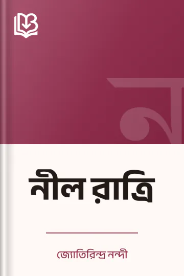 নীল রাত্রি লেখক জ্যোতিরিন্দ্র নন্দী, বইয়ের প্রচ্ছদ