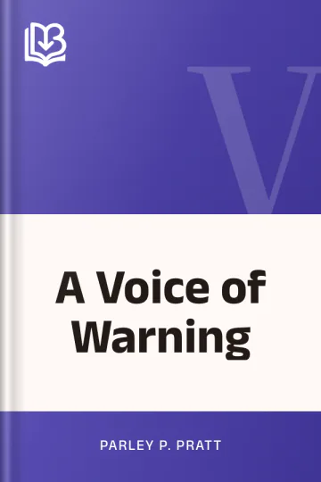 A Voice of Warning by Parley P. Pratt, book cover