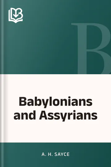Babylonians and Assyrians by A. H. Sayce, book cover