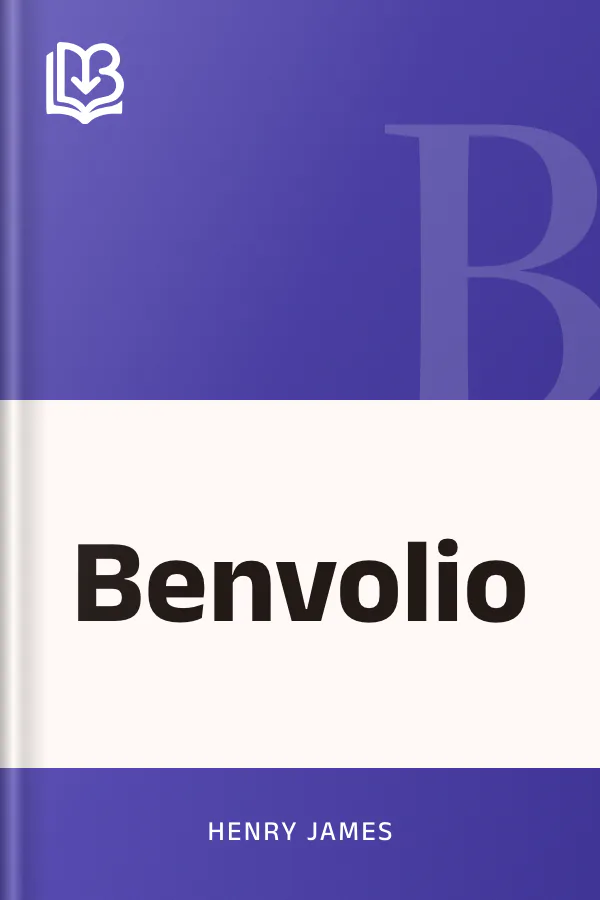 Benvolio by Henry James, book cover