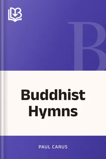Buddhist Hymns by Paul Carus, book cover