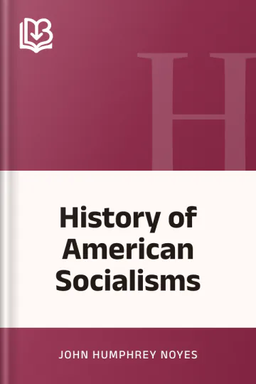 History of American Socialisms by John Humphrey Noyes, book cover