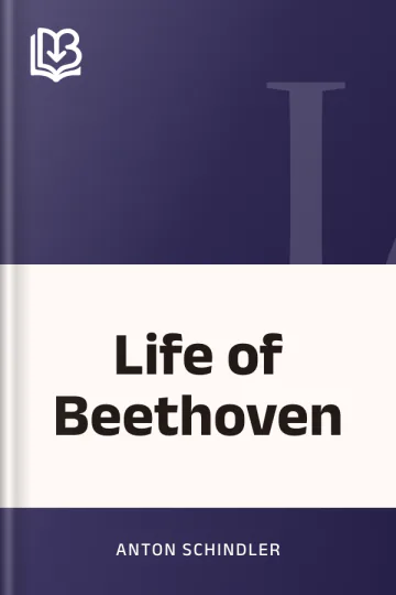 Life of Beethoven by Anton Schindler, book cover