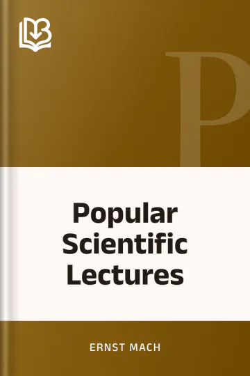 Popular Scientific Lectures by Ernst Mach, book cover
