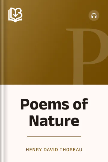 Poems of Nature by Henry David Thoreau, book cover