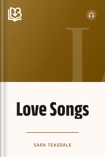 Love Songs by Sara Teasdale, book cover