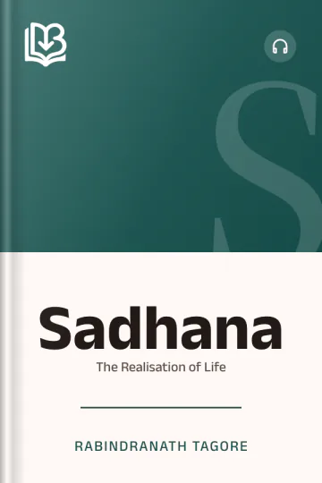 Sadhana by Rabindranath Tagore, book cover