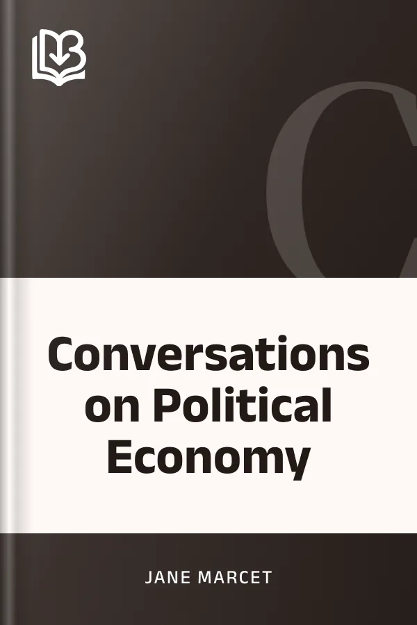 Conversations on Political Economy by Jane Marcet, book cover