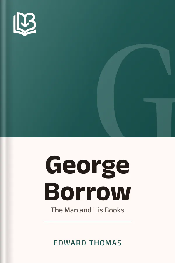 George Borrow by Edward Thomas, book cover