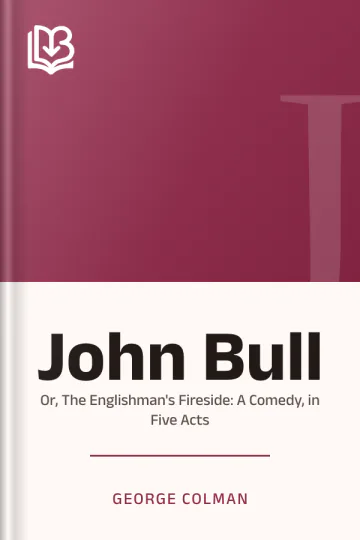 John Bull by George Colman, book cover
