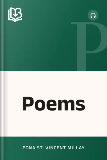 Poems by Edna St. Vincent Millay, book cover