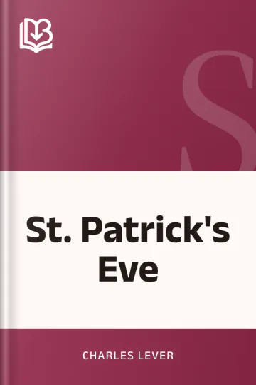 St. Patrick's Eve by Charles Lever, book cover