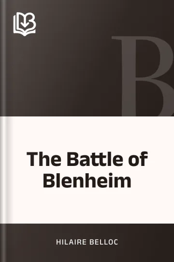 The Battle of Blenheim by Hilaire Belloc, book cover