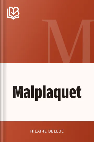 Malplaquet by Hilaire Belloc, book cover