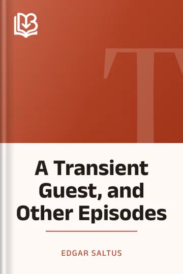 A Transient Guest, and Other Episodes by Edgar Saltus, book cover