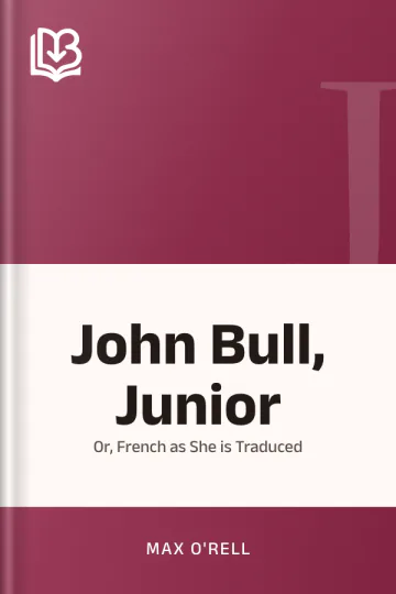 John Bull, Junior by Max O'Rell, book cover