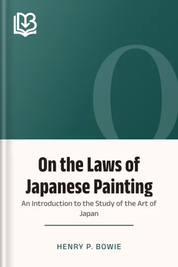 On the Laws of Japanese Painting by Henry P. Bowie, book cover