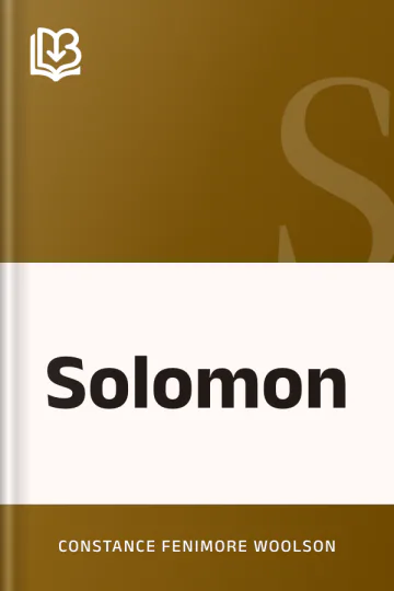 Solomon by Constance Fenimore Woolson, book cover