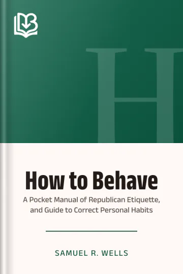 How to Behave by Samuel R. Wells, book cover