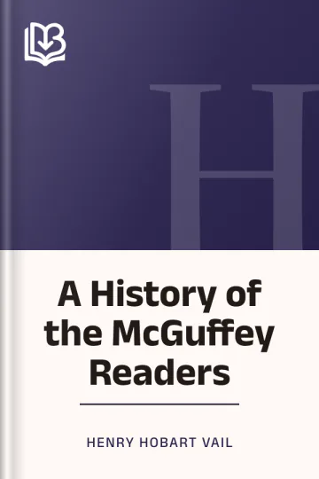 A History of the McGuffey Readers by Henry Hobart Vail, book cover