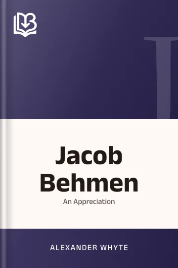 Jacob Behmen by Alexander Whyte, book cover