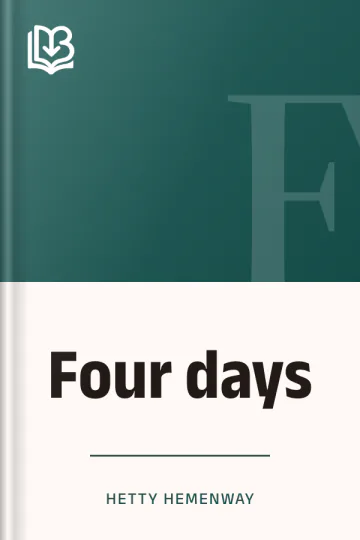 Four days by Hetty Hemenway, book cover