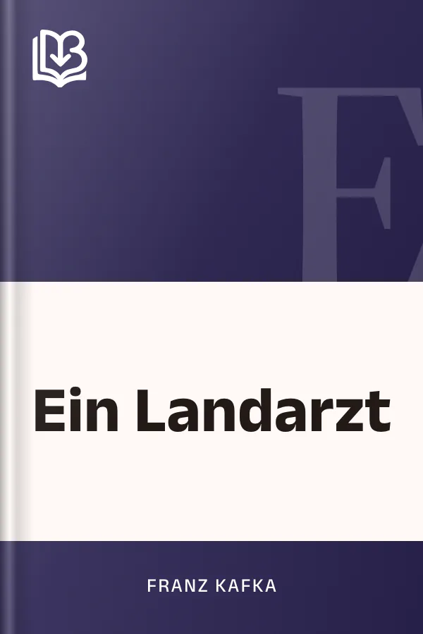 Ein Landarzt by Franz Kafka, book cover