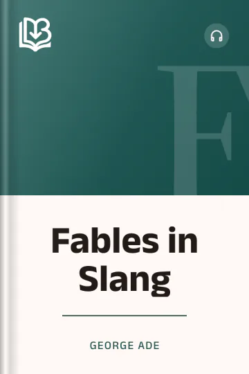 Fables in Slang by George Ade, book cover