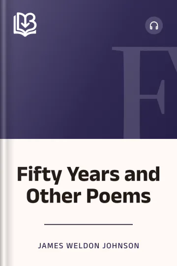 Fifty Years and Other Poems by James Weldon Johnson, book cover