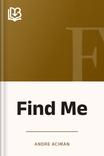 Find Me by Andre Aciman, book cover