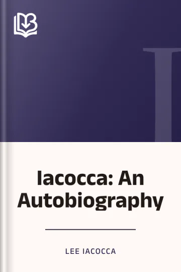 Iacocca: An Autobiography by Lee Iacocca, book cover