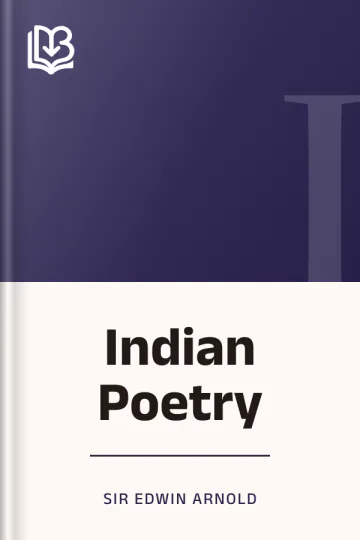 Indian Poetry by Sir Edwin Arnold, book cover