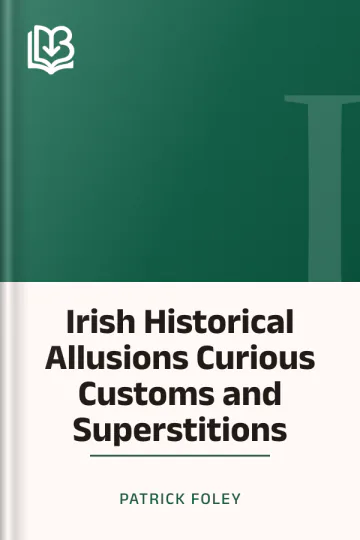 Irish Historical Allusions Curious Customs and Superstitions by Patrick Foley, book cover