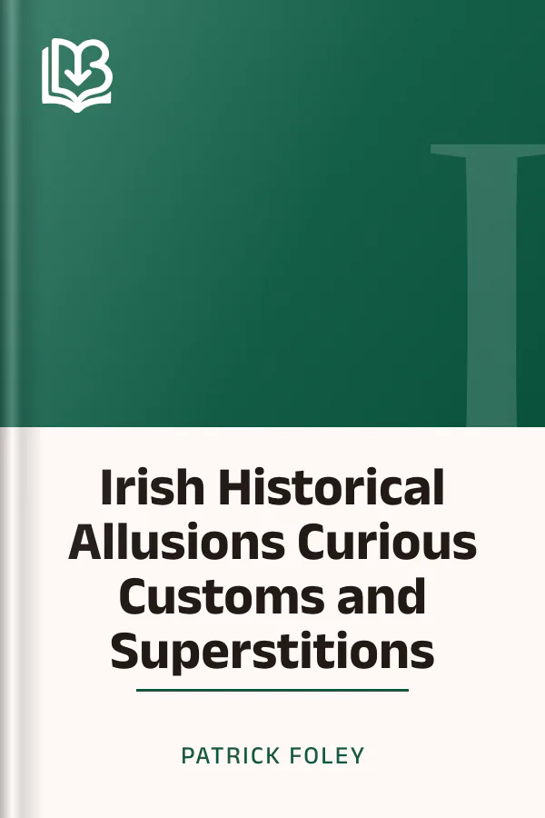 Irish Historical Allusions Curious Customs and Superstitions by Patrick Foley, book cover
