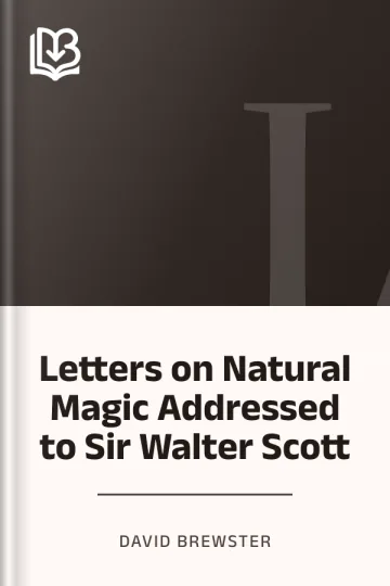 Letters on Natural Magic Addressed to Sir Walter Scott by David Brewster, book cover