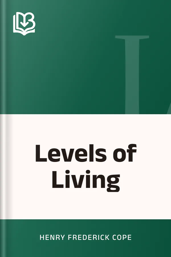 Levels of Living by Henry Frederick Cope, book cover