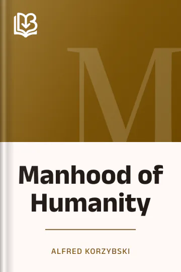 Manhood of Humanity by Alfred Korzybski, book cover