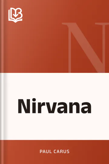 Nirvana by Paul Carus, book cover