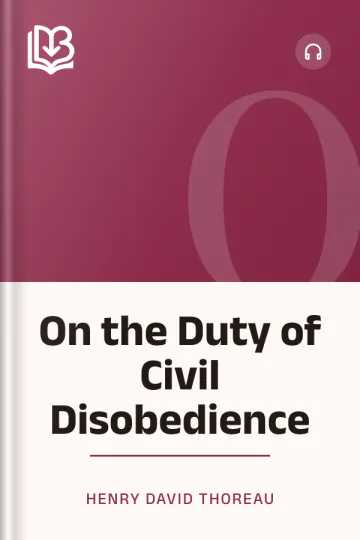 On the Duty of Civil Disobedience by Henry David Thoreau, book cover