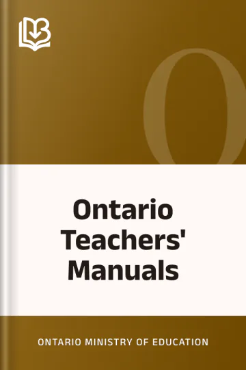 Ontario Teachers' Manuals by Ontario Ministry of Education, book cover