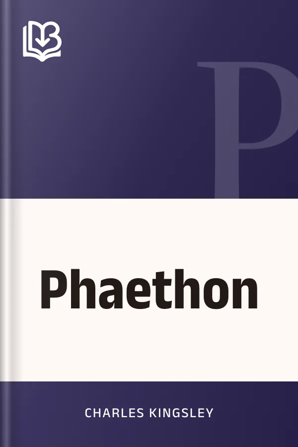 Phaethon by Charles Kingsley, book cover