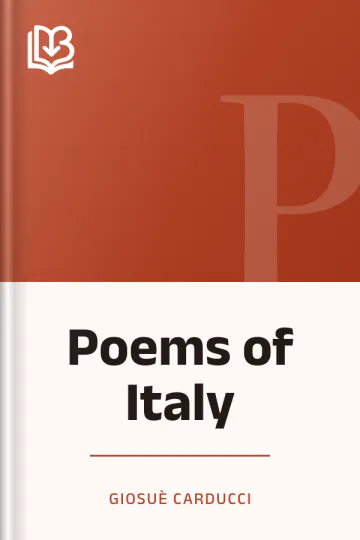 Poems of Italy by Giosuè Carducci, book cover
