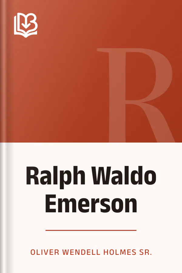 Ralph Waldo Emerson by Oliver Wendell Holmes Sr., book cover